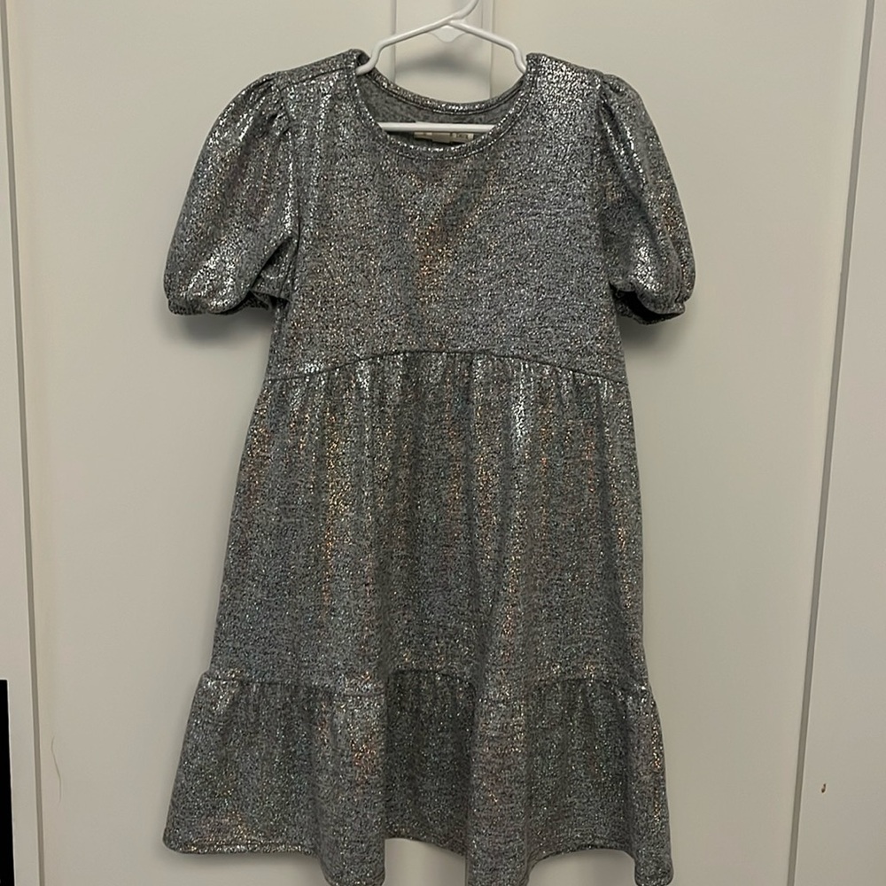 Tucker and Tate, size 6, silver sparkle dress. Not itchy!